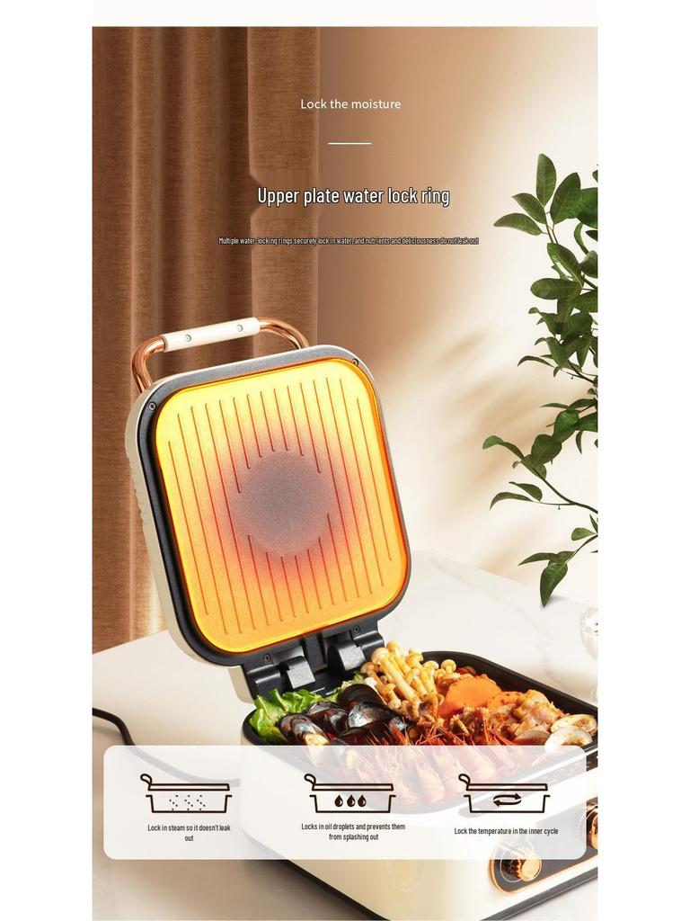 Dual-Sided Electric Pancake & Crepe Maker with Adjustable Floating Design