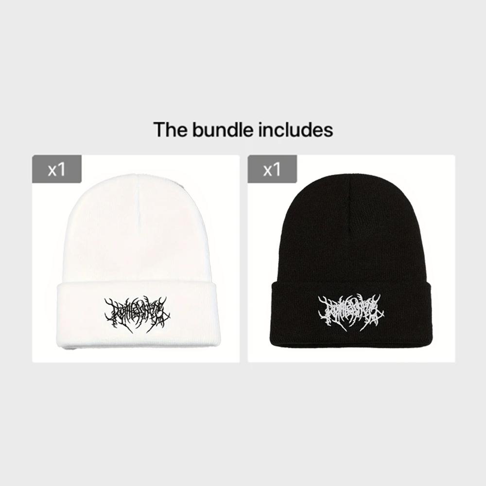 Autumn and Winter Versatile Solid Color Woolen Hat For Men's Outdoor Warmth and Cold Hat Hip-Hop Fashion Embroidered Knitted Hat