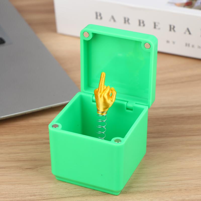 

Рождественская коробка-сюрприз, розыгрыш, коробка для подарка со средним пальцем, игрушки для розыгрыша, креативный настольный сюрприз, подарочный кейс, рождественские подарки