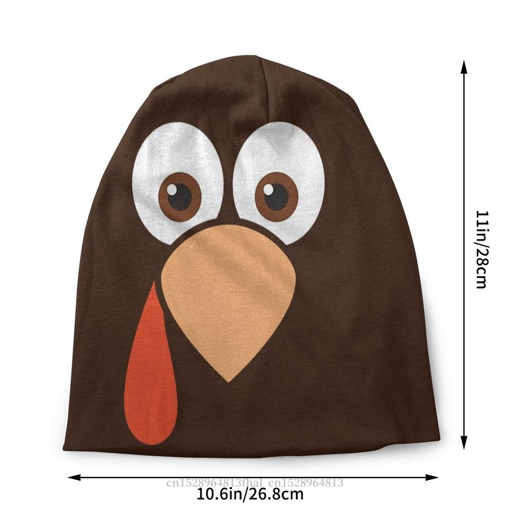 Outdoor Hats Cartoon Turkey Face Chicken Thin Hat Bonnet Hipster Skullies Beanies Caps Men Womens Earmuffs