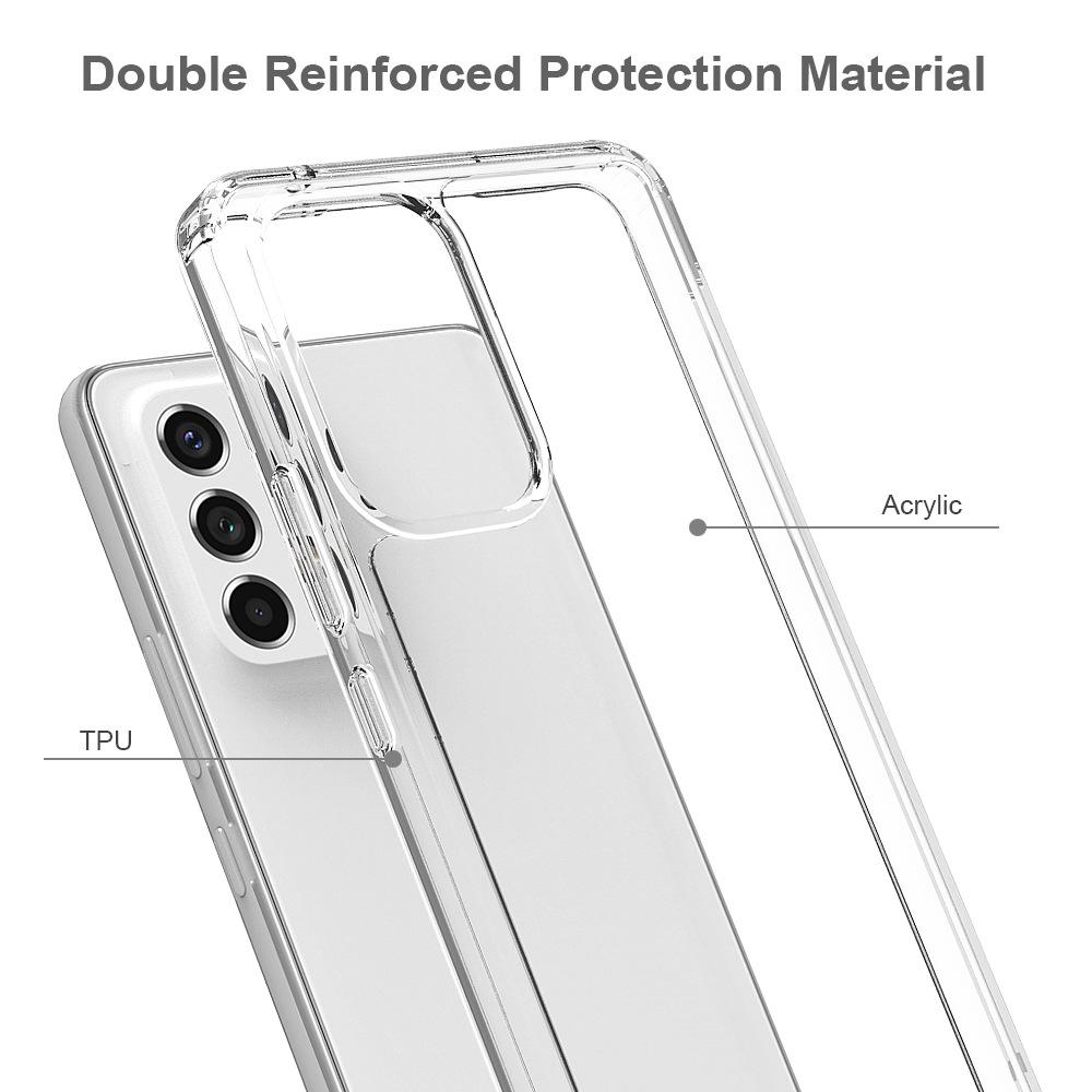 Suitable for Samsung A13, A23, A33, A53, A73 Crystal Clear Acrylic Transparent Phone Case