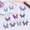 Brincos Pendentes de Borboleta Iridescente - Estilo Étnico Elegante e Versátil