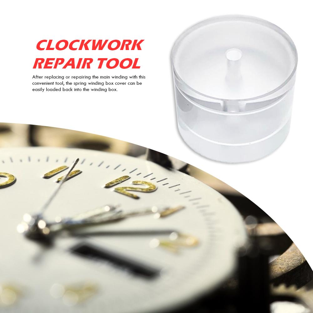 1pc Universal Watch Mainspring Pressure Barrel Covers Close Main Spring Tool Professional Watch Clockwork Spring Press Box