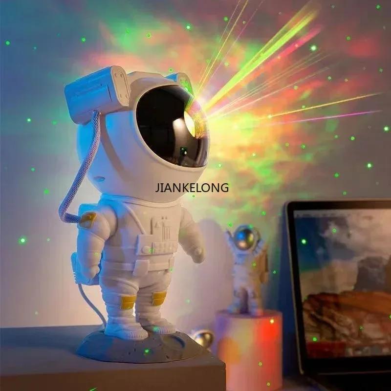 Spaceman Projection Lamp Seven Color Night Light Projection with 8 Free Effect Star Projector Remote Control for Indoor Bedroom