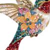Acrylic Hummingbird Hanging Decoration Indoor Outdoor Garden Yard Window Wall Hanging 2D Flat Flower Colorful Bird Ornament