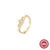 S925 Silver Water Drop Diamond Double-Layer Ring Women'S Niche High-End Sense Light Luxury Temperament Women'S Wind Cold Wind