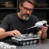 World War II Panzerkampfwagen VI “Tiger” S04 Assembly Scale Model Kit, Snow Camouflage Armored Vehicles, Boys  Girls' Toy