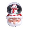 Christmas Crystal Ball Lighting LED Musical Snow Globe Cute Ornament Cartoon Christmas Gift Decoration Home Office Desk