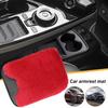 Car Armrest Cover Automotive Center Console Plush Pad Arm Rest Cushion For Car For Truck Interior Vehicle Women Men Office Chair