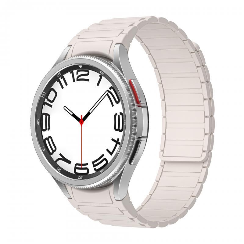 No Gap Silicone Strap For Samsung Galaxy Watch 5 Pro 45mm 6/4 Classic 47mm Magnetic Band For Galaxy Watch 7/6/5/4 40mm 44mm Belt