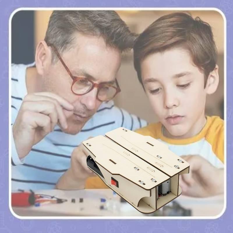 Wooden Diy Physics Class Paper Airplane Launcher Material Pack For Kids Science Experiment