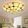 Garden Ceiling Lamp Colored Glass Living Room Bedroom Round Lamp