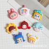 Cartoon Head DIY Resin Accessories: Phone Case, Hair Clip, Cup Decor & Fridge Magnets