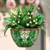 Linglan Flat Double Sided Printed Decorative Acrylic Pendant Spring Decorative Pendant