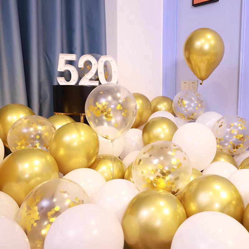 Metallic Silver & Purple Sequin Balloons for Events & Celebrations