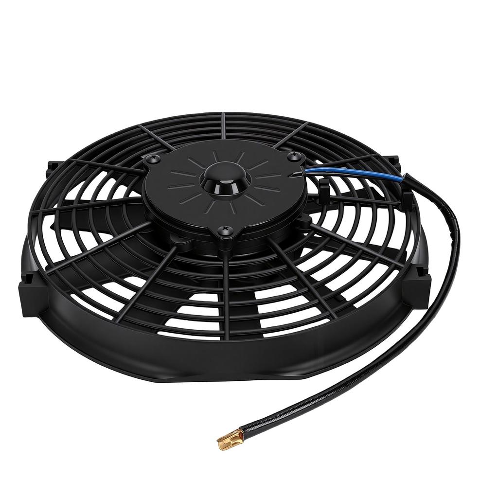 10 Inch Slim Fan Push Pull Electric Radiator Cooling Fan High Performance 12V 80W Motor 257mm Diameter with Fan