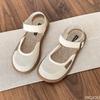 Sandalias de Mujer Casuales Cómodas de Malla Transpirable para Verano con Punta Redonda Suela Blanda Elegantes Minimalistas