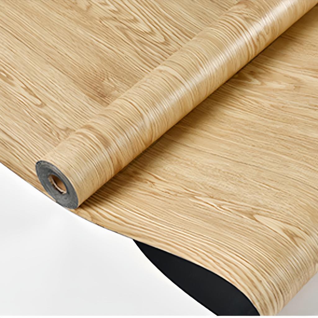 1 Roll 40X300CM Wide Vinyl Flooring Roll  Self-Adhesive, Wood Grain Floor Tiles Peel and Stick Floor Stickers Durable Easy