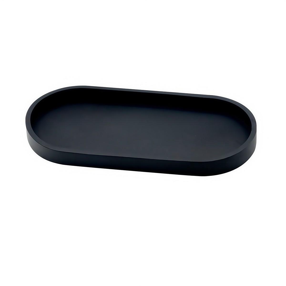 Dishwasher Safe Countertop Organizer Silicone Bathroom Tray Soap Dispenser чёрный