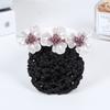 Headwear Korean Bun Snood Flower Hairpin Hairgrips Cover Net Sweet Women Spring Clip  for Girls