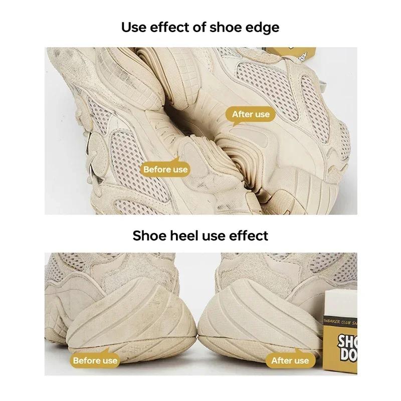 Superren Skorengöringssudd Sudd Skoborste Gummiblock Mocka Fårskinn Matta Skor Vård Läderrengöring Sneakersvård