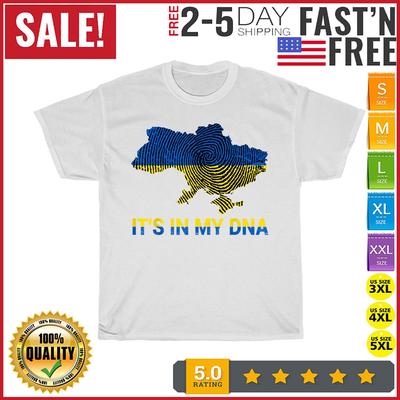 It's In My DNA Ukrainian Flag Shirt I Stand With Ukraine T Shirt Mens Womens Tees Top Men Women NEW