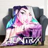 1PC K POP Demon Hunters, Huntrix Blanket, Throw For Sofa, Bed, Travel, Camping, Livingroom,