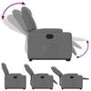 Electric Recliner Chair with Rising Function Dark Grey Fabric