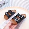 Girls' Flat-bottomed Slippers Summer Wear 2025 New Children's Casual Cool Slippers Medium and Older Children's Fashion One-word Slippers