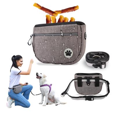 Large Capacity Dog Snack Bag Dog Treat Pouch Dog Training Pouch Bag with Adjustable Waistband Pet Training Pocket