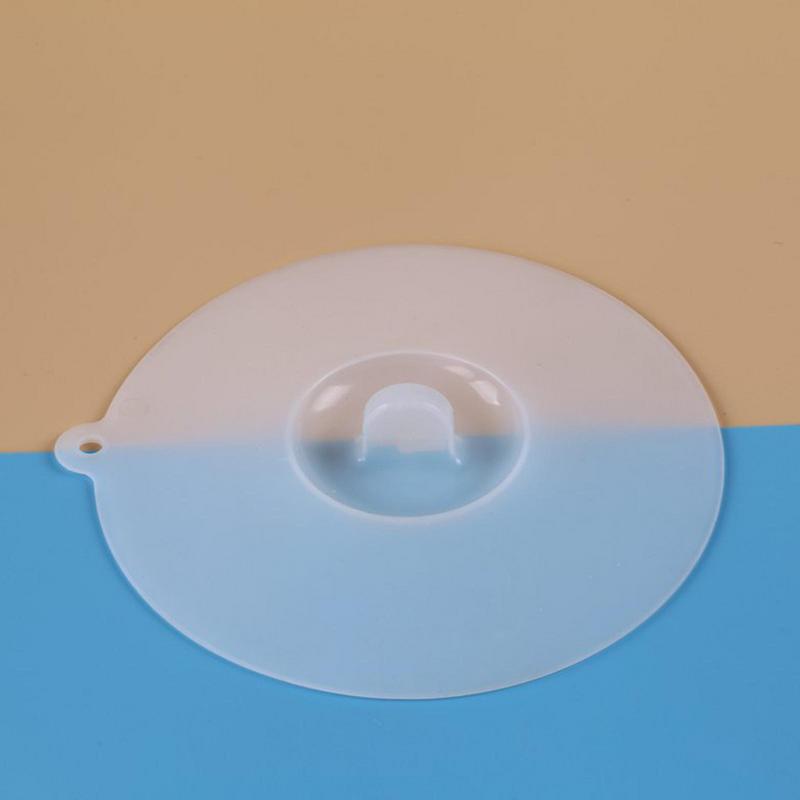 Multi-size Simple Silicone Cup Cover Heat-resistant Leak Proof Sealed Lids Caps Dustproof Cup Cover Suction Cup Cover Tea Lids