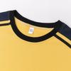 Herren Trendy Patchwork Kurzarm T-Shirt - Schwerer Stoff Rundhals Sommerbekleidung