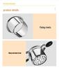 Stainless Steel Potato Masher with Replaceable Sieves for Baby Food and Kitchen Use