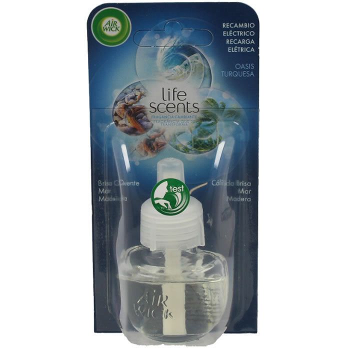 Air Wick Elektrische Geurverspreider Luchtverfrisser - Life Scents Turquoise Oase - Navulling 19ml