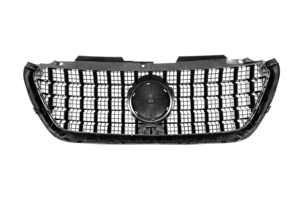 Передняя решетка Panamericana GT Chrome Premium V2 (С рамкой) для Mercedes Sprinter W907/W910 2018- гг