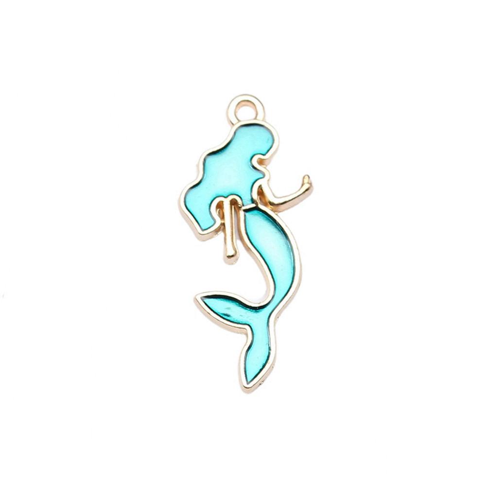 Charms Flamingo Mermaid Enamel Pendants Wedding Jewelry Findings QC054