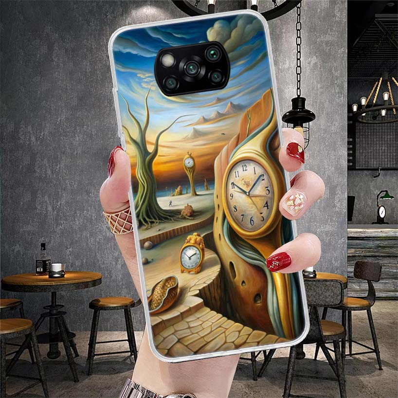 Salvador Dali Art Soft Phone Case For Xiaomi Redmi 15C 15 13C 13 Poco X5 X6 X7 F7 Ultra M7 12C 12 10 10C 9C 9A 9T 9 Fundas Poco
