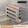 Anti Drop Egg Holders Dispenser Kitchen Refrigerator 4 Layer Auto Rolling Storage Box Plastic Egg Container Egg Rack Holder