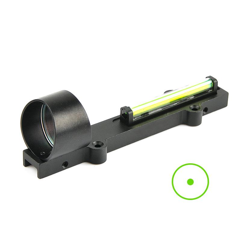 Nový zaměřovač Red/Green Fiber Red Dot Sight 1x28 kolimátorový zaměřovač Fit brokovnice Rib Rail Vent Rib/Rail Screw Mount Works Hunting Scope