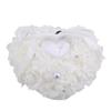 Romantic Wedding Favors Heart Shaped Jewelry Gift   Box Pillow Cushion(White)