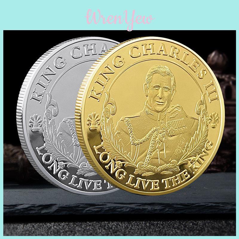 King Charles Lll Commemorative Coin Modern Minimalist Style Home Office Decor