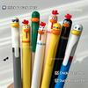4pcs Writing Pen, Cute and Funny Styling Pen Creative Rotating Gel Pen Chicken Pressing Gel Pen 0.5mm Black Office Supplies