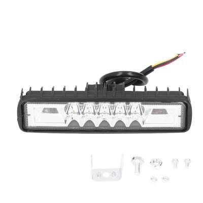 48W LED Arbeitsscheinwerferleiste Zweifarbige Seiten-Stroboskoplampe Universal für Auto Motorräder Offroad