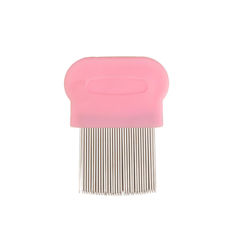 Comb Hair Lice Comb Brushes Terminator Fine Egg Dust Nit Free Removal Stainless Steel Comb Long Teeth Anti-slip Bands Dropship