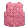 Children's Clothing 2023 Autumn And Winter New Arrival Children's Vest Boys And Girls Solid Color Warm Vest Juvenile Sleeveless Jacket
