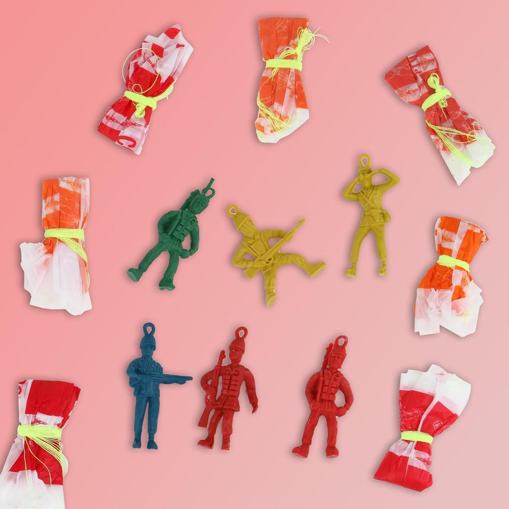 Mini Ordu Paraşütü Elle Atılan Askerler Paraşütü Çocuk Doğum Günü Partisi Hediyeleri İyi Çanta için Açık Hava Uçan Oyuncaklar