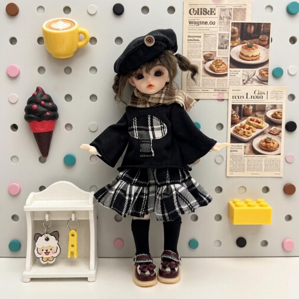 6-Point BJD Doll Clothes: Casual Hoodie Set for Handsome Boy & Girl Dolls