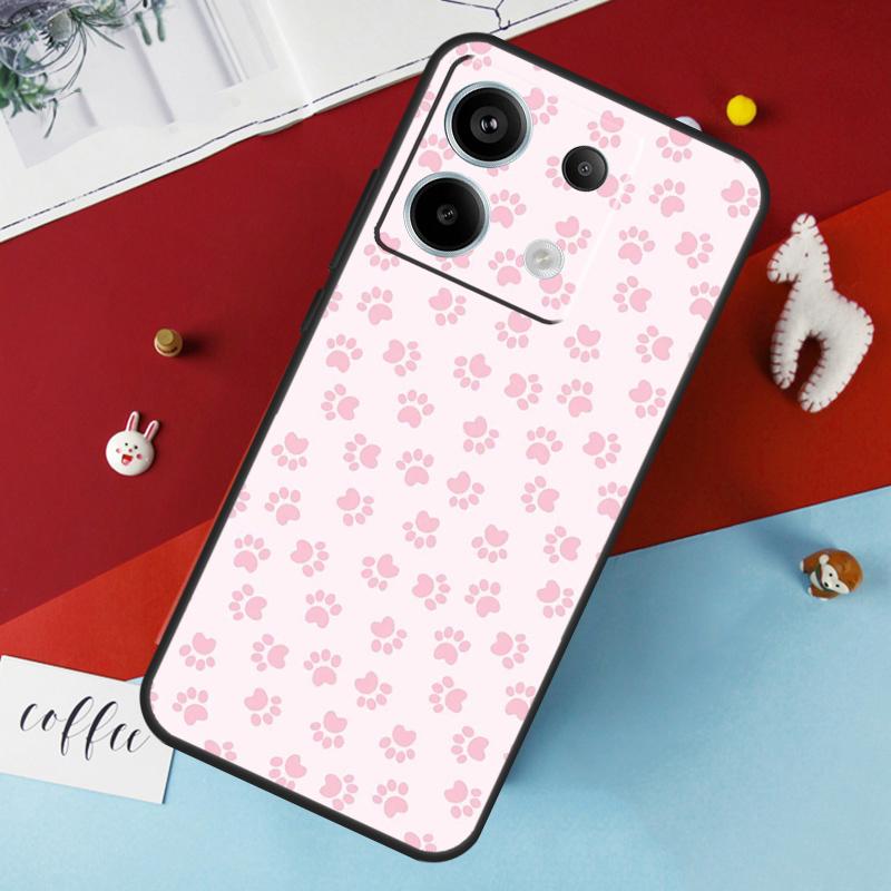 Cat Dog Paws Case For Xiaomi Redmi Note 14 Pro 13 12 11 10 15 Pro Plus Redmi 15 14C 10C 12C 13C 15C Cover