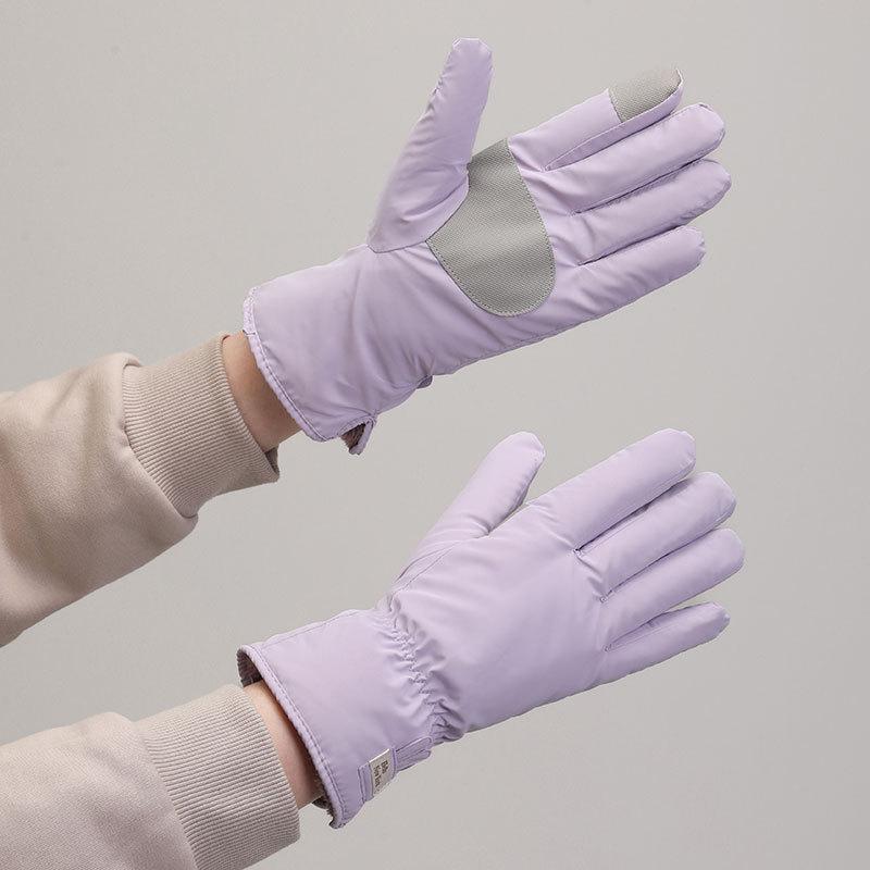 Warm Gloves for Women's Cloud Fleece Gloves Outdoor Cycling Bows Non Slip Students Cold Proof Touch Screen Winter Gloves