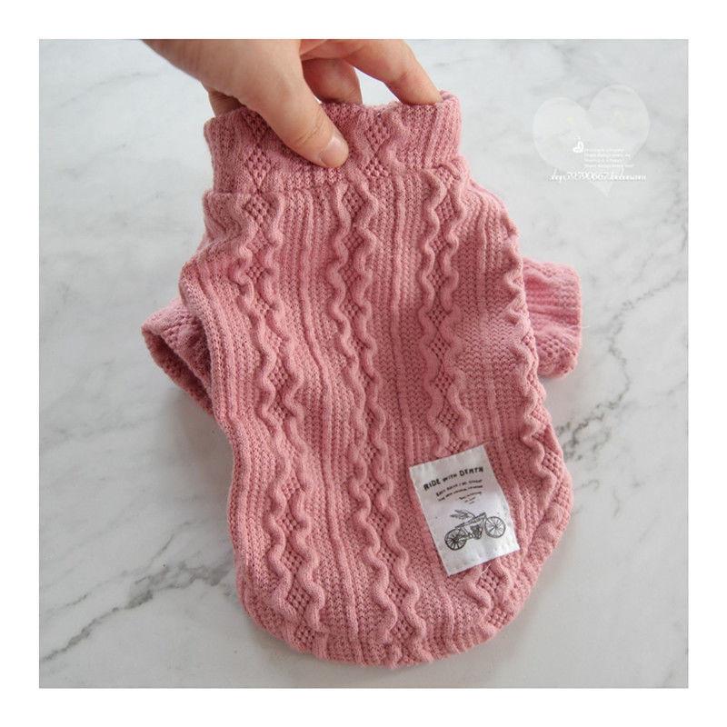 

Dog clothes Spring and Autumn sweater Teddy Pomeranian clothing Puppy small dog dog clothes to keep warm XS chest 30cm back 20cm about 1-1kg